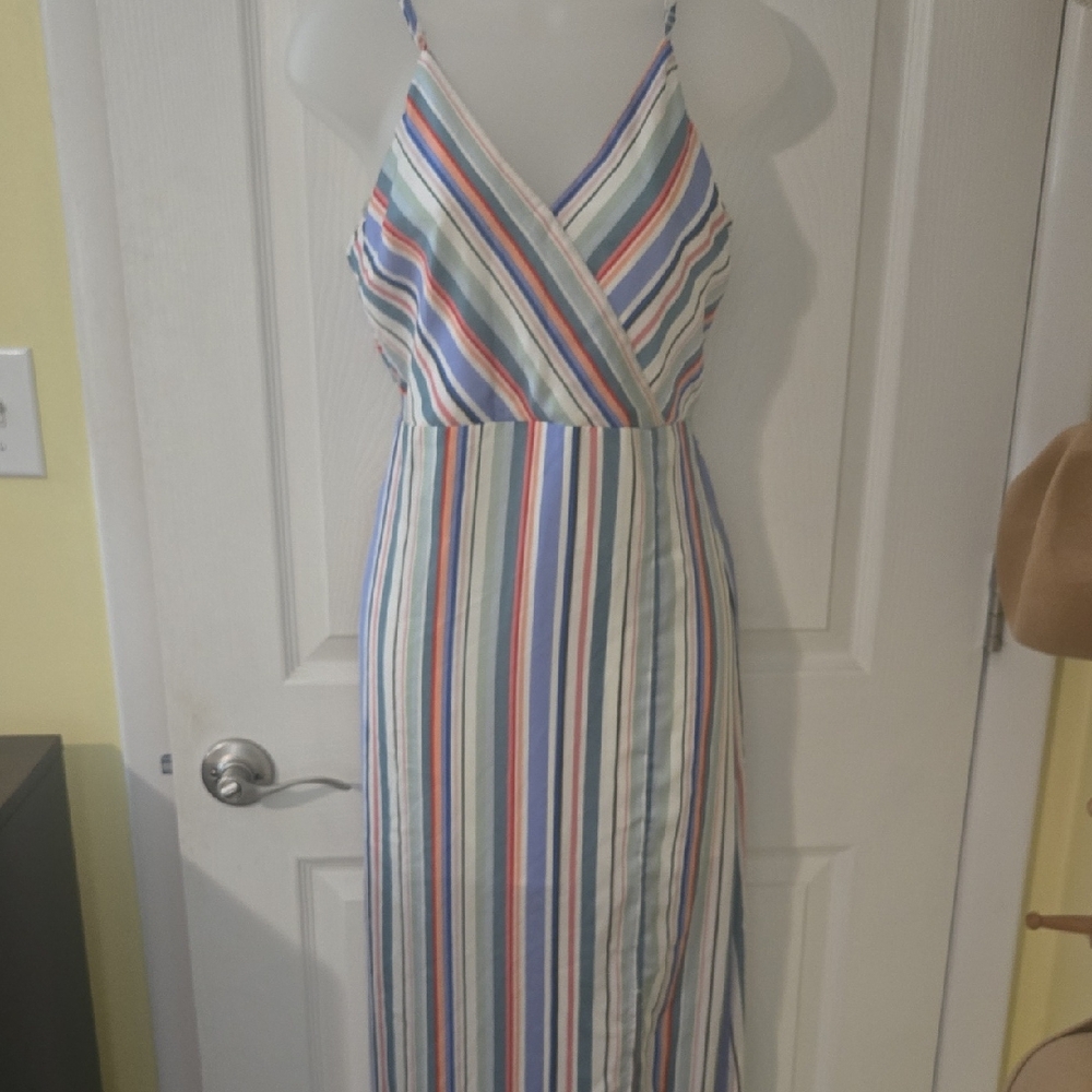 BB Dakota Multicolor Striped Maxi Dress